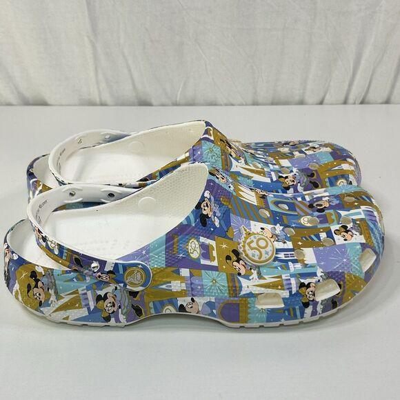 WALT DISNEY WORLD 50th Anniversary Mickey & Minnie Adult Crocs, Clogs Mens 12 main image 7